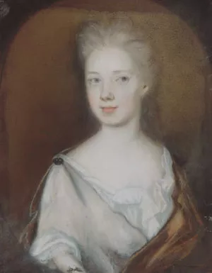 Mrs. Pierre Bacot Marianne Fleur Du Gue by Henrietta Johnston - Oil Painting Reproduction