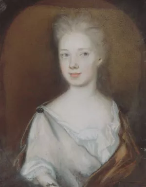Mrs. Pierre Bacot Marianne Fleur Du Gue Oil painting by Henrietta Johnston