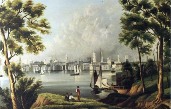 Main Product Photo of The Silver City Painting by Henrietta McKenney