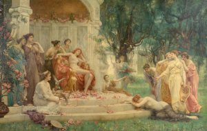 Psyche Before The Throne Of Venus by Henrietta Rae Oil Painting