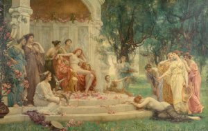Psyche Before the Throne of Venus by Henrietta Rae Oil Painting