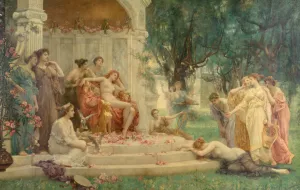 Psyche Before the Throne of Venus by Henrietta Rae Oil Painting