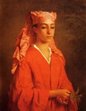 A North African Fellah Oil painting by Henriette Browne