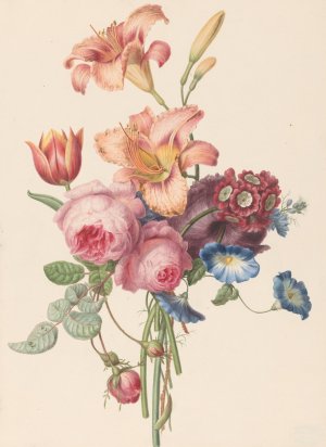 Boeket by Henriette Geertruida Knip Oil Painting