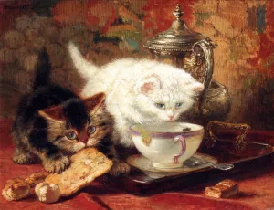High Tea by Henriette Ronner-Knip - Oil Painting Reproduction