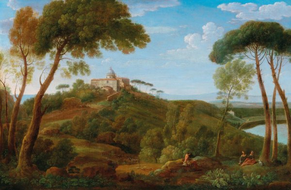 Castel Gandolfo  by Henrik Frans Van Lint - Hand-Painted Oil Painting Reproduction