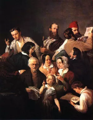 The Weber Family by Henrik Weber - Oil Painting Reproduction
