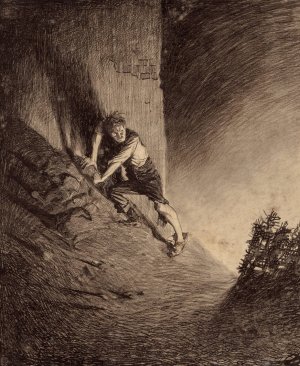 Frightened Human by Henrique Alvim Correa Oil Painting