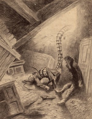 Handler Grabbing Human by Henrique Alvim Correa Oil Painting