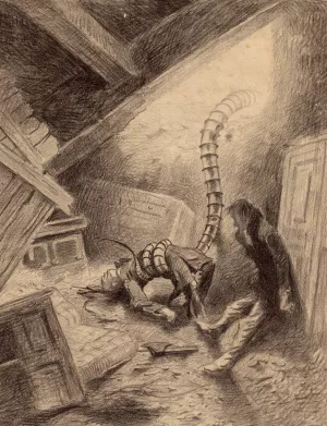 Handler Grabbing Human by Henrique Alvim Correa Oil Painting