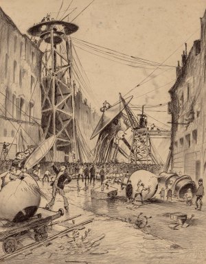 Humans Dissecting Martian War Machines by Henrique Alvim Correa Oil Painting