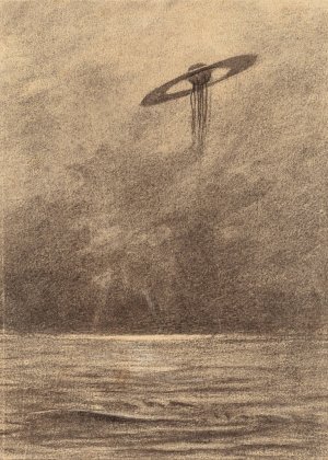 Martian Flying Machine by Henrique Alvim Correa Oil Painting