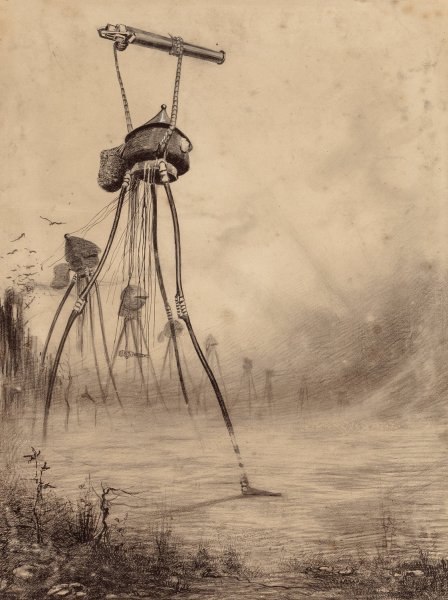 Main Product Photo of Martian Gas Cannon  Painting by Henrique Alvim Correa