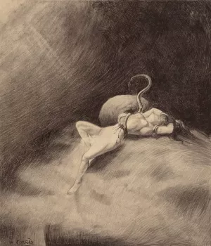 Martian Gets the Girl by Henrique Alvim Correa Oil Painting
