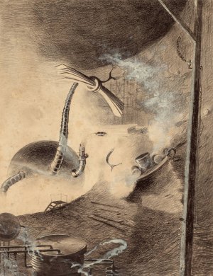 Martian Handler by Henrique Alvim Correa Oil Painting