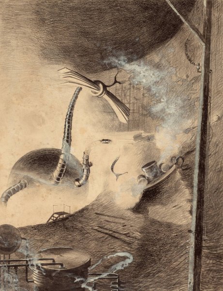 Main Product Photo of Martian Handler  Painting by Henrique Alvim Correa