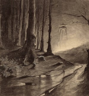 Martian in the Forest by Henrique Alvim Correa Oil Painting