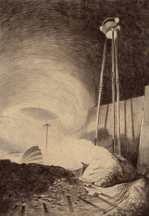 Martian Viewing Vapor Cloud by Henrique Alvim Correa Oil Painting