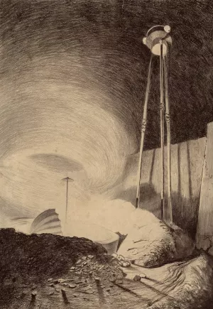 Martian Viewing Vapor Cloud by Henrique Alvim Correa Oil Painting