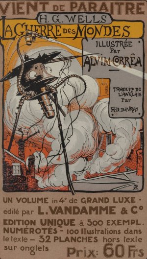 The War of the Worlds, L'Vandamme edition announcement poster by Henrique Alvim Correa Oil Painting