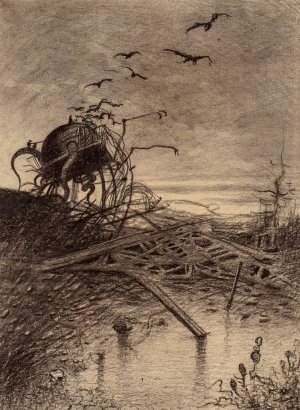 Wrecked Martian Handler by Henrique Alvim Correa Oil Painting
