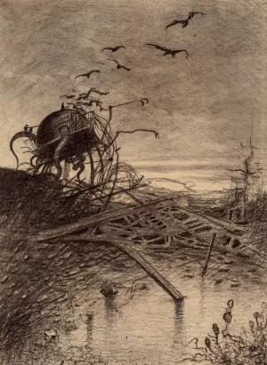 Wrecked Martian Handler by Henrique Alvim Correa Oil Painting