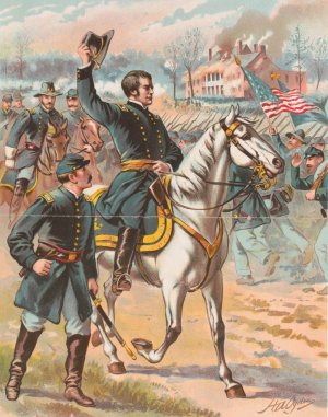 Hooker at Chancellorsville, May 3, 1863 by Henry Alexander Ogden Oil Painting