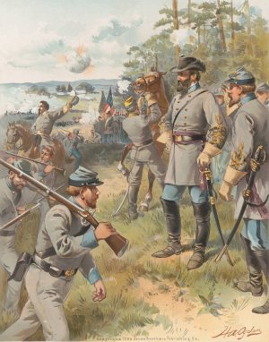 Stonewall Jackson, Bull Run, Aug. 17, 1861 by Henry Alexander Ogden Oil Painting