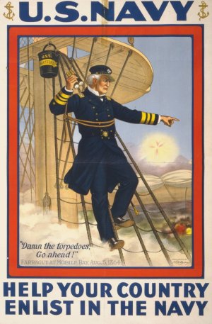 U.S. Navy-Help your country-Enlist in the Navy by Henry Alexander Ogden Oil Painting