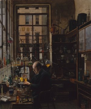 In the Laboratory by Henry Alexander Oil Painting