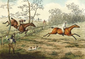 Steeple Chase by Henry Alken Oil Painting