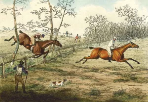 Steeple Chase painting by Henry Alken