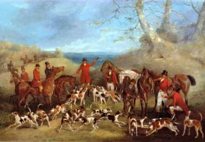 The Belvoir Hunt by Henry Alken Oil Painting