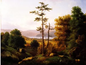 On the Hudson by Henry Ary - Oil Painting Reproduction