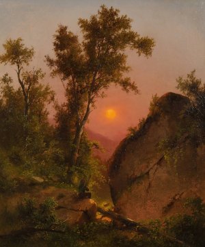 View from the Bluff, Sunset by Henry Ary Oil Painting