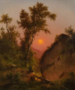 View from the Bluff, Sunset by Henry Ary Oil Painting