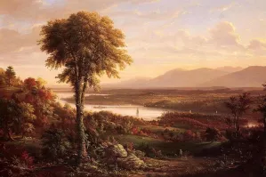 View of the Catskills from the South Side of Mount Merino by Henry Ary Oil Painting