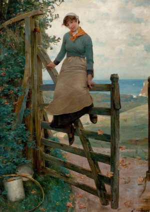 Gate to the Sea by Henry Bacon Oil Painting