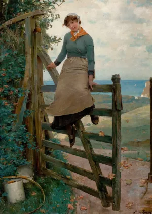 Gate to the Sea by Henry Bacon Oil Painting