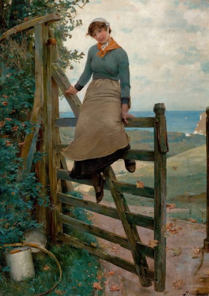 Main Product Photo of Gate to the Sea Painting by Henry Bacon