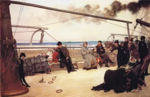 On Shipboard Oil painting by Henry Bacon