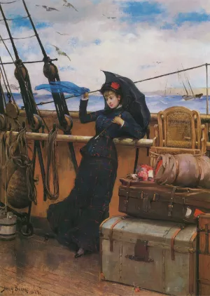 The Departure by Henry Bacon Oil Painting