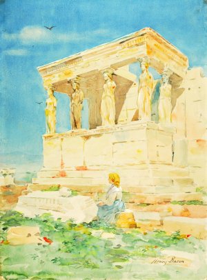 The Erechtheum by Henry Bacon Oil Painting