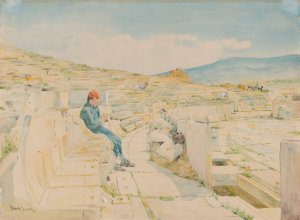 Theatre of Dionysus by Henry Bacon Oil Painting