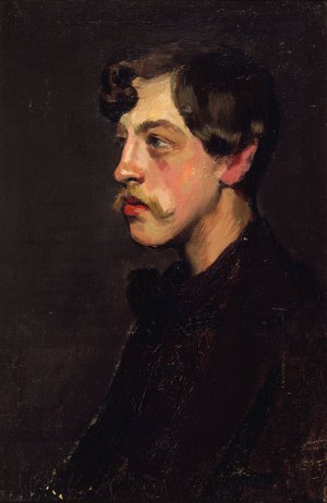 Portrait de Camille Mauclair by Henry Bataille Oil Painting