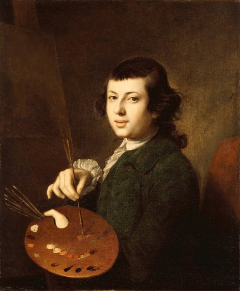 Portrait Of An Artist  by Henry Benbridge - Hand-Painted Oil Painting Reproduction
