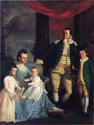 The Archibald Bulloch Family by Henry Benbridge - Oil Painting Reproduction