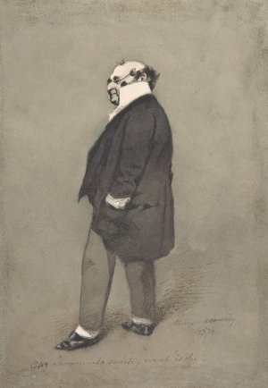 The Society Man by Henry Bonaventure Monnier Oil Painting
