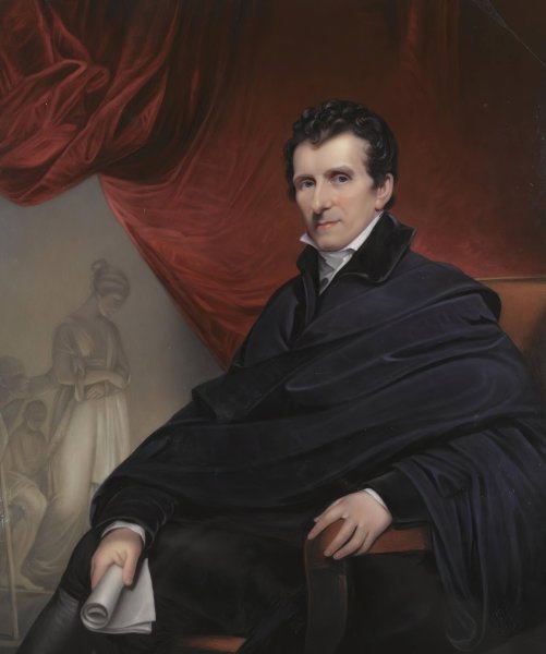 Portrait of Antonio Canova  by Henry Bone - Hand-Painted Oil Painting Reproduction