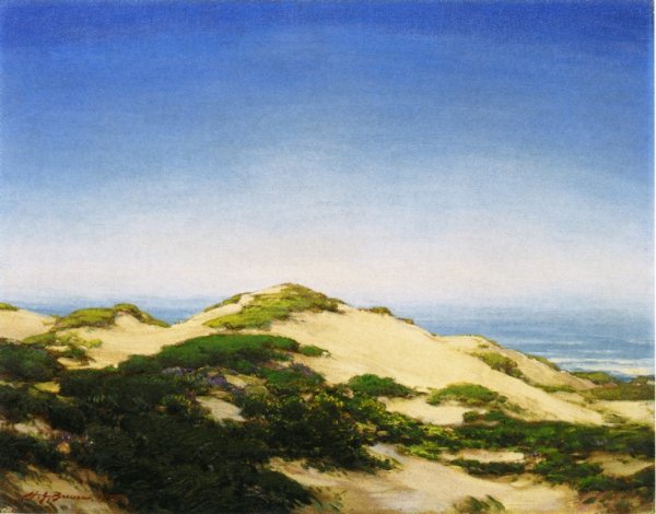 Sand Dunes, Carmel by Henry Breuer - Hand-Painted Oil Painting Reproduction